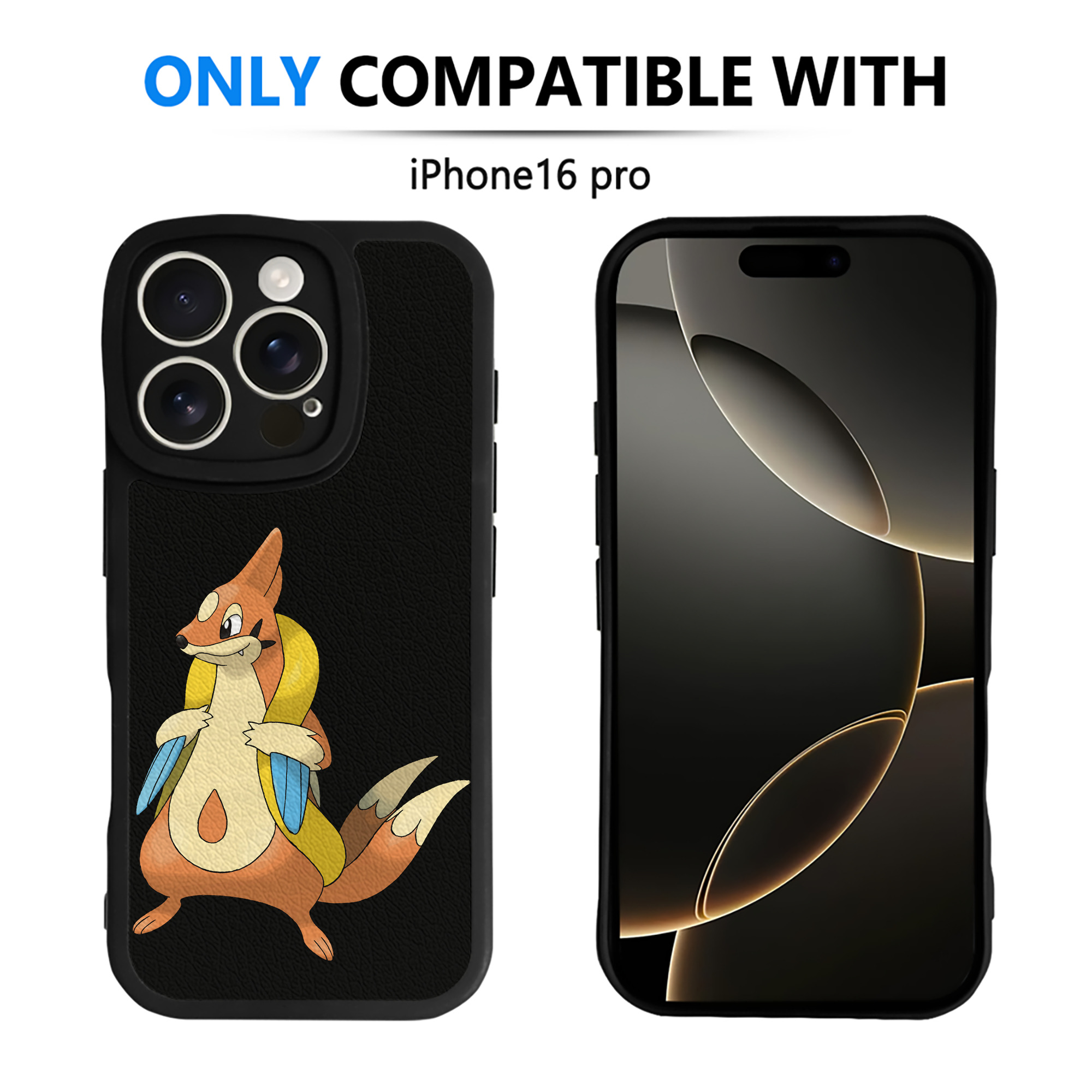 （画像用） ポケットモンスター Pokémon 【iPhone 16シリーズ対応】シリコンスマホケース（レザー調） 材質：シリコン